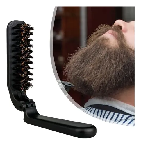 .cepillos Para Barba De Viaje Plegables, Funciona Con Aceite