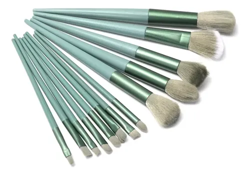 Set 13 Brochas Y Pinceles Para Maquillaje Skora Con Estuche
