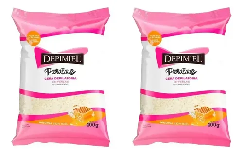 Kit Cera 400 Gr Depimiel X 2 Sistema Español Con Aloe Vera