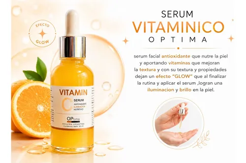 Sérum Efecto Glow Con Vit C Optima