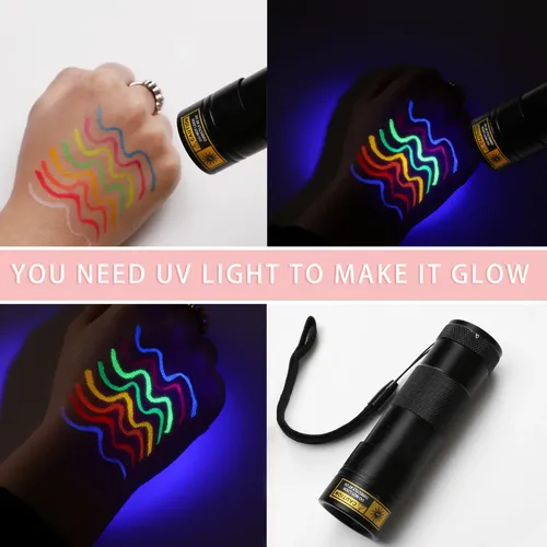 Juego De Delineadores Líquidos Bobisuka 8 Colores Uv Mate