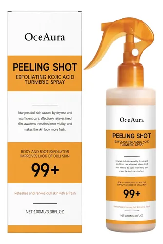 Spray Peeling Oceaura Ácido Kójico Cúrcuma 100 Ml Todo Tipo De Piel Día/noche