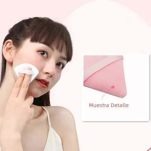 2 Esponjas Maquillaje Base Polvo Facial Make Up Micro Fibra