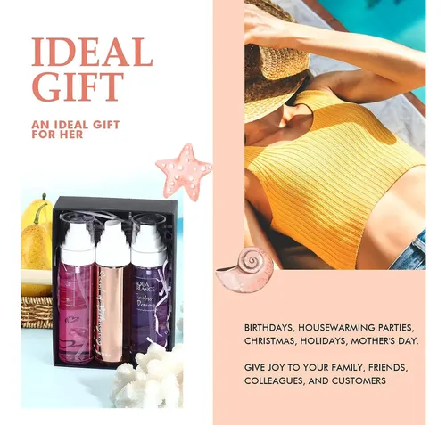 Set De Regalo Aqua Blance En Aerosol Corporal Y Bruma Aromática Para Mujer