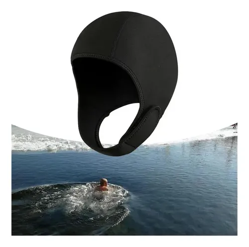 Neoprene Para Natação Con Escudo De Buceo Preto