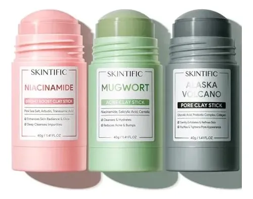 Mascarilla De Arcilla Skintific 3-pack Barra Volcánica +