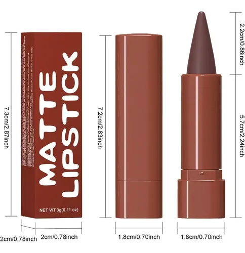 Lápiz Labial Delineador Mate Retráctil Juaazin A-05#