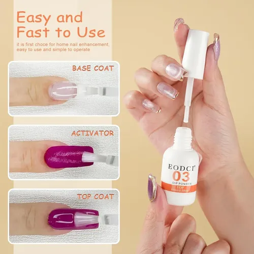 Conjunto Líquido Para Uñas En Polvo De Inmersión Eodci