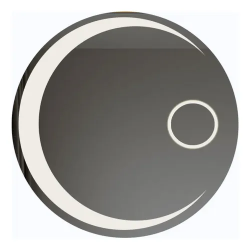Espejo Inteligente Redondo Touch Con Luz Led Neutra