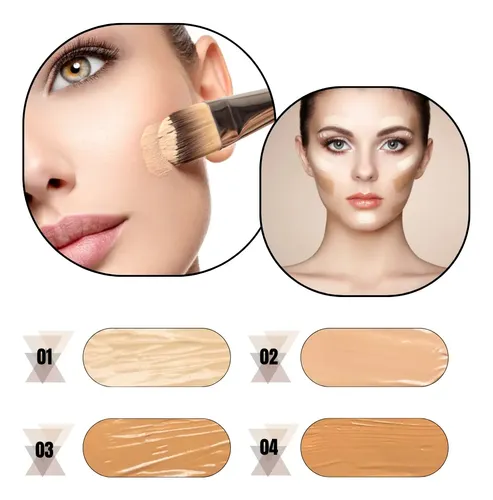 Base Liquid Foundation Hd Skin Tejar Makeup Corrector Rostro