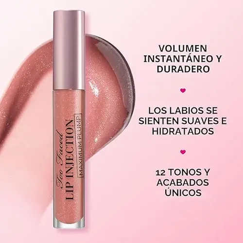 Labial Too Faced Lip Injection-hidrata Y Voluminiza-original