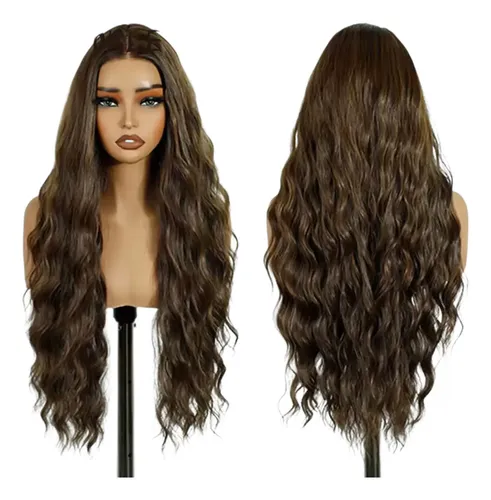 Peluca Hisan Lace Front Impercepttendencia Cascada Caramelo
