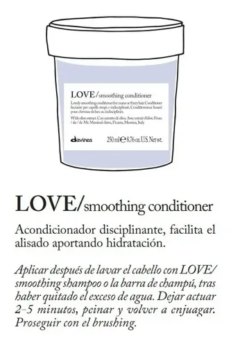 Acondicionador Love Smoothing Davines 250 Ml