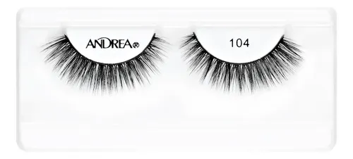 Tira De Pestañas Postizas Andrea Strip Lashes Negro N° 104