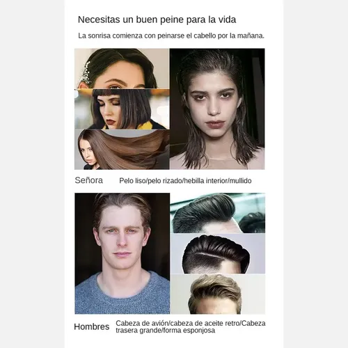 De Cepillo Pulidor Para Peinar Anti Frizz Desenredar Cabello