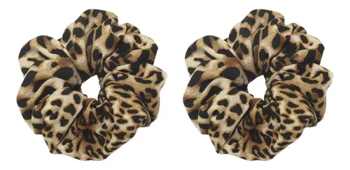 2 Lazos Para El Pelo Con Estampado Animal Con Estampado Anim