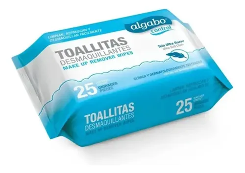Pack Toallitas Desmaquillantes Algabo 25 U