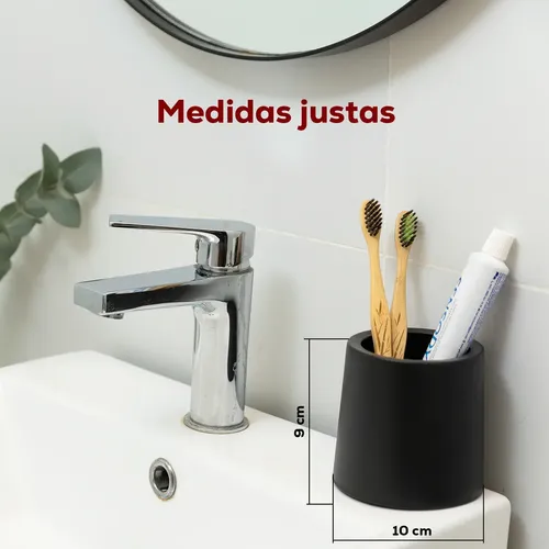 Buply Organizador Redondo De Maquillaje, Lapices Y Multiuso Negro