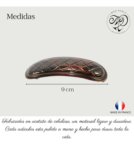 Hebillas y broches para el pelo Marqui Clasicas grandes color carey de 1