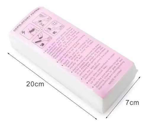 Bandas De Papel X100u Cera Depilación Descartable Profesiona
