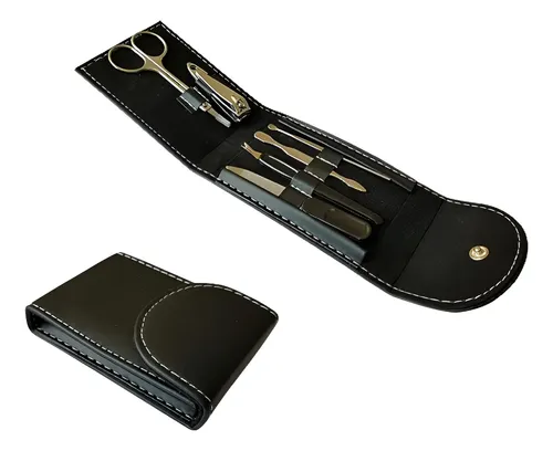 Set De Manicura Estuche Simil Cuero Pack 2 Unidades