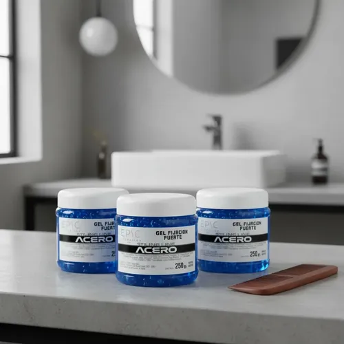 Gel Epic Modelador Acero Azul Fijación Fuerte 250gr X 6
