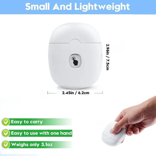 Cortauñas Eléctrico Recargable Con Luz, Contenedor De Astill