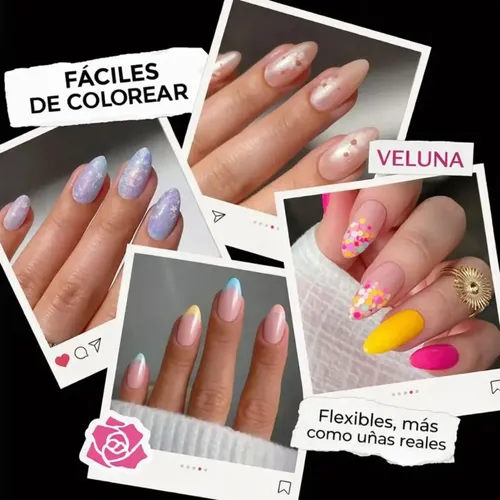 Tips De Uñas Acrílicas Profesionales Alta Calidad X600u Color Transparente Almendra Puntiaguda