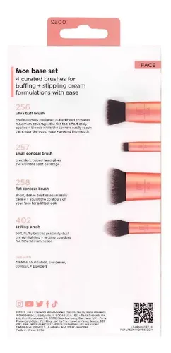 Real Techniques – Face Base Set – Set De 4 Brochas