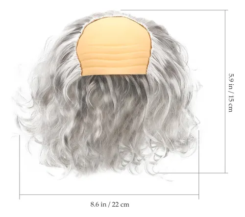 Peluca Calva Divertida For Hombre Mayor, Peluca De Cosplay,