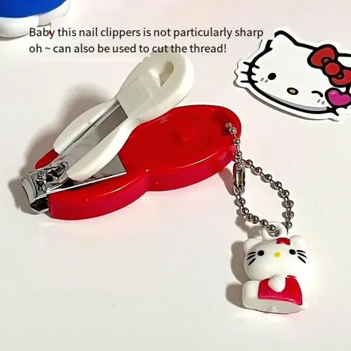 Cortauñas Portátil Hello Kittle, Bonito Dibujo Animado