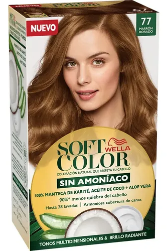 Soft Color Kit De Tintura Semipermanente 77 Marrón Dorado