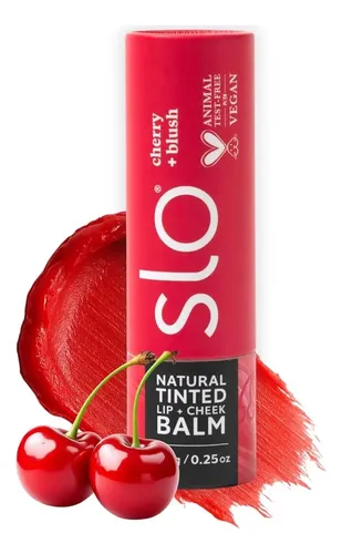 Bálsamo Labial Natural Slo Cherry Blush 8 G