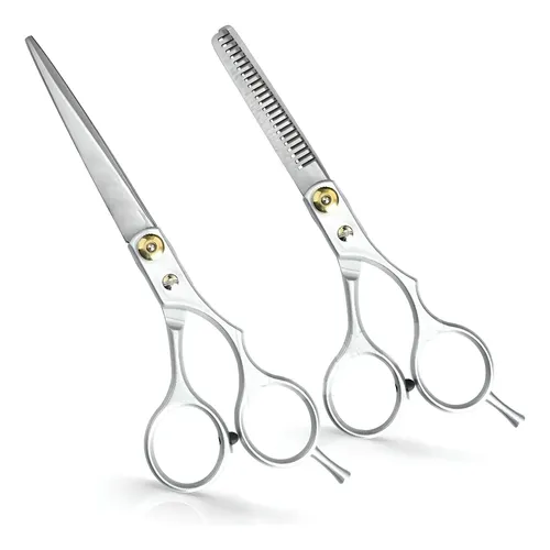 Kit Tijeras Barbería Profesionales Acero 2026