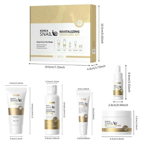 Set Para El Cuidado De La Piel Snail Mucin, Kit De Reparació