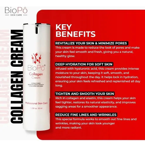 Crema Reafirmante De Colágeno Biopo 50 Ml