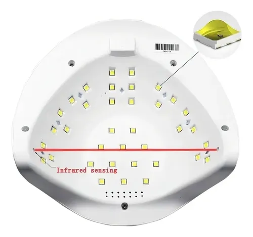 Cabina Uñas Profesional Uv Led 54w Sun X Semi-gel-acrilico Color Blanco