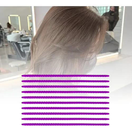 ` 10 Piezas De Rizador De Pelo Con Barra Violeta Pequeña