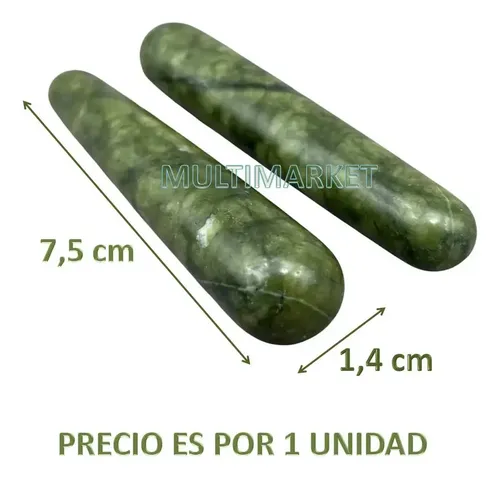Varilla De Acupresión Palito Gua Sha De Jade Facial Corporal