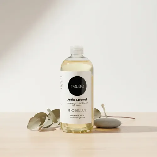 Aceite Neutro Biobellus 500ml Para Masajes Corporales