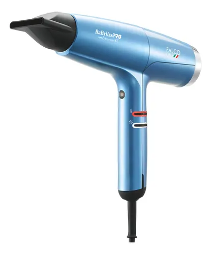 Babyliss Pro Secador De Pelo Falco Italy Nano Titanium Xl Color Celeste 2000w