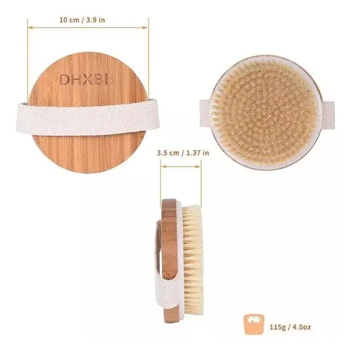 Cepillo Corporal Exfoliante Para Piel Natural