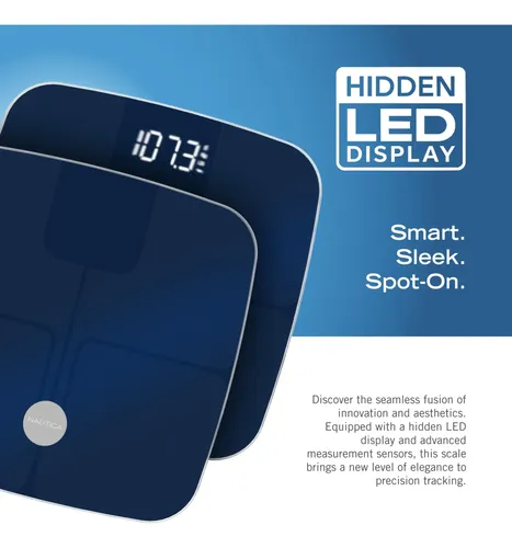 Báscula Digital Bluetooth Nautica Body Tracker Para Baño 200