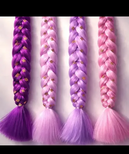 Trenza Rumi Lista Para Usar Guerrera K-pop 60 Cm