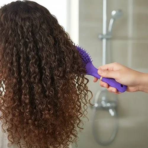 Cepillo Para Cabello Flexible Yafanni De Plastico Antifrizz
