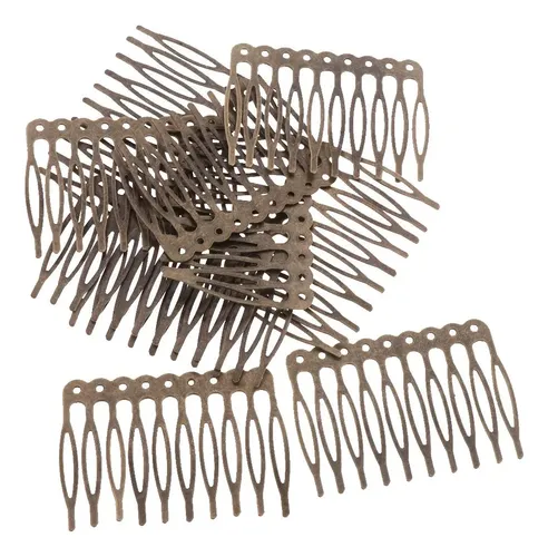 . 2x 10 Unids 5/10 Metal Alloy Hair Clip Craft Accessories