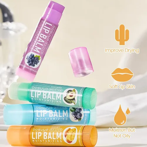 Set Bálsamo Labial Hidratante Frutal M153-6 Pcs/set