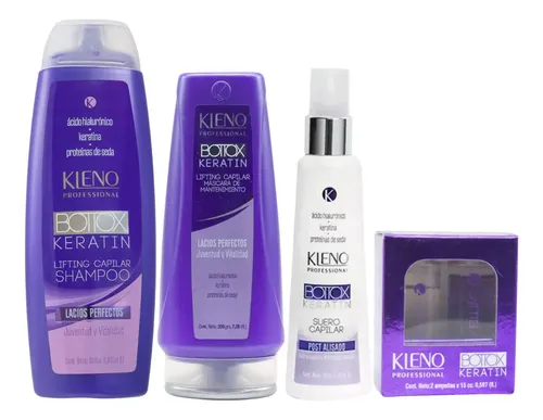 Kleno Bottox Sh+ Mascara+ Suero Post Alisado+ Ampollas Chico