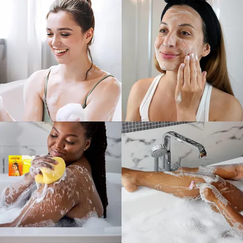 Jabón Limpiador Con Carotenoides, Baño Suave, Limpieza Profunda,