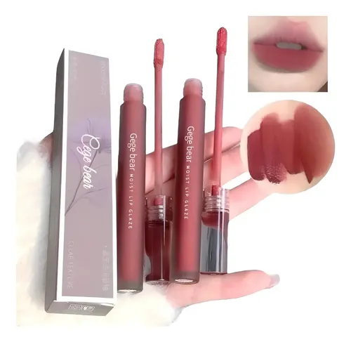 Labial Crystal Matte Velvet Moist Lip Glaze – Gege Bear